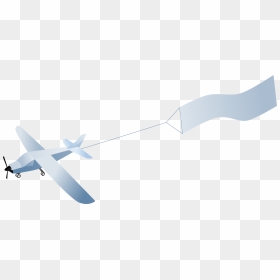 Airplane With Big Image Png - Banner Flying Transparent, Png Download - airoplane png