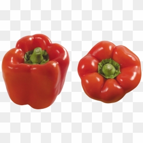 Red-pepper - Red Bell Pepper Top View, HD Png Download - capsicum png