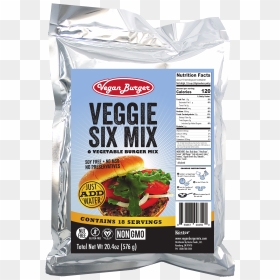 Vegan Burger Burger Mix, Veggie Six Mix - Veggie Burger Mix, HD Png Download - veg burger png
