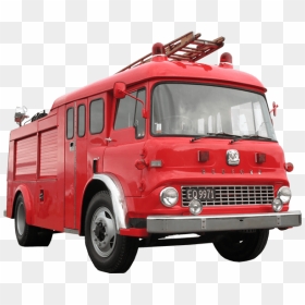 Vintage Bedford Fire Engine Transparent Image - Bedford Fire Truck, HD Png Download - engine png