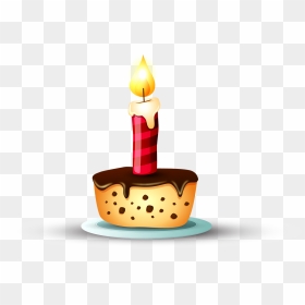 Birthday Candles Clipart Jar Candle - Свеча Для Торта Рисунок, HD Png Download - 1st birthday candle png