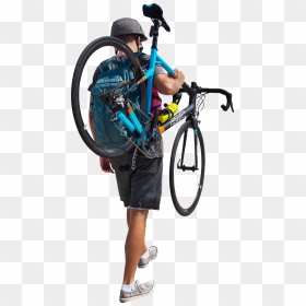 Bike On The Beach Png Image - Person With Bike Png, Transparent Png - hero bikes png