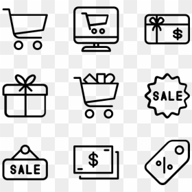 Stationery Icons Png, Transparent Png - e commerce png