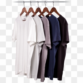 Row Of Tees On Hangers - Clothes On Hanger Png, Transparent Png - formal shirt png