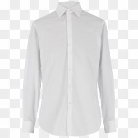 White Micro-weaved Shirt - Camisa Formal Blanca Png, Transparent Png - formal shirt png
