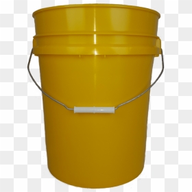 25 Gallon Plastic Bucket Yellow - Plastic, HD Png Download - plastic bucket png