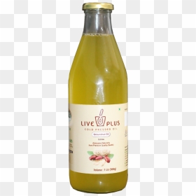 Cold Pressed Groundnut Oil - Glass Bottle, HD Png Download - groundnut png