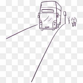 Sketch, HD Png Download - travel bus png
