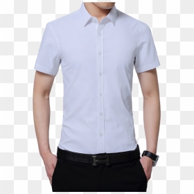Formal Shirts Short Sleeve Top Quality White Slim Fit - Mens Formal Shirt Trending, HD Png Download - formal shirt png