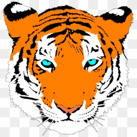 Bengal Tiger Clip Art At Clker - Cartoon White Tiger Face, HD Png Download - tiger png hd