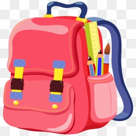 Clip Art Bag Transprent Png Free Download - School Bag Cute Clipart