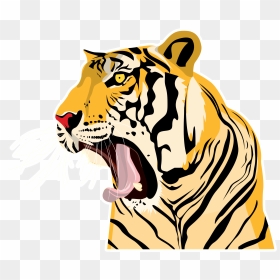 Clipart Tiger Roaring - Roaring Tiger Image Hd Png, Transparent Png - tiger png hd
