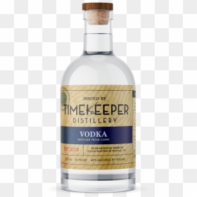 Timekeeper Distillery Vodka Bottle - Vodka Bottle Label Mockup, HD Png Download - whiskey bottle png