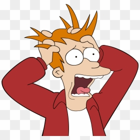 Free Png Futurama Fry Stress Png Images Transparent - Fry Futurama Panic, Png Download - god png images
