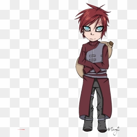 Gaara Chibi - Cartoon, HD Png Download - gaara png