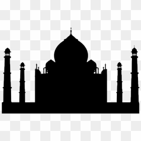 Transparent Taj Mahal Silhouette, HD Png Download - taj mahal silhouette png
