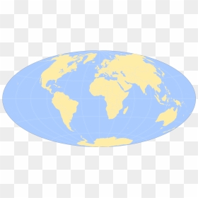 World Map Simple Colors, HD Png Download - world map.png