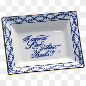 Books Rectangular Verse Tray - Blue And White Porcelain, HD Png Download - thomas jefferson png