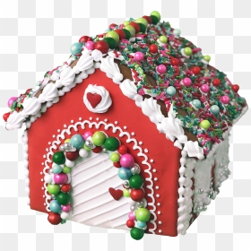 Transparent Real Gingerbread House , Png Download - Sprinkled Gingerbread House, Png Download - gingerbread house png