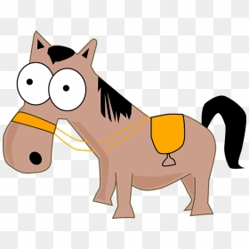 Gambar Kartun Kuda Lucu - Funny Horse Clip Art, HD Png Download - kuda png