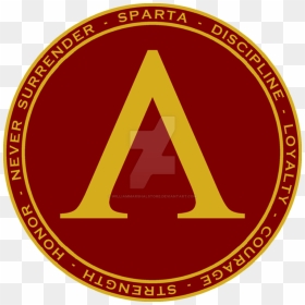 Sparta Shield Maroon And Gold Seal By Williammarshalstore - Alexander The Great, HD Png Download - gold seal png