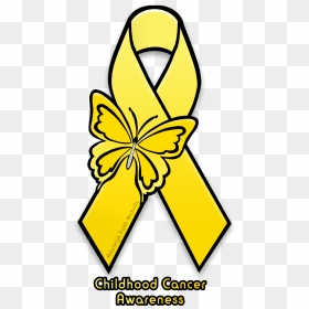 Adaleighfaith 8 2 Childhood Cancer Awareness Ribbon - Transparent Childhood Cancer Awareness, HD Png Download - cancer png