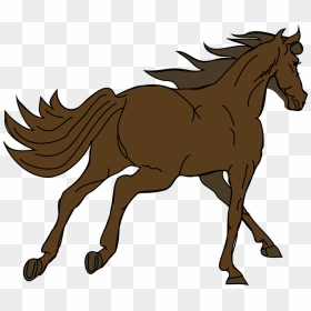 Horse Clipart Quarter Horse - Horse Running Away Drawing, HD Png Download - kuda png