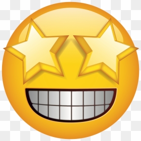 Star Struck Emoji Png, Transparent Png - rolling eyes emoji png
