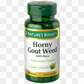 Horny Goat Weed With Maca Capsules - Nature's Bounty E 1000 Iu, HD Png Download - weeds png
