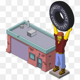 Simpsons Tapped Out Honest Johns Computers, HD Png Download - computers png