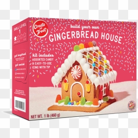 Create A Treat Large Gingerbread House Kit, HD Png Download - gingerbread house png
