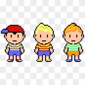 Ness And Lucas Pixel Art, HD Png Download - ness png
