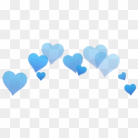 Blur Filter Png - Blue Heart Crown Transparent, Png Download - transparent blur png