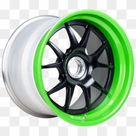 Candy Lime Green Powder Coat Rims, HD Png Download - porsche png