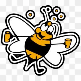 A Drawing Of A Cartoon Character, HD Png Download - bee hive png