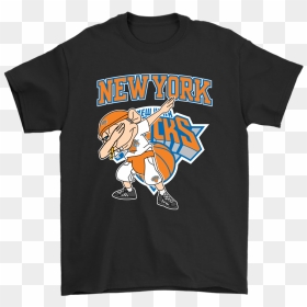 New York Knicks Jeffy Dabbing Super Mario Logan Basketball - Existential Comics T Shirt, HD Png Download - jeffy png