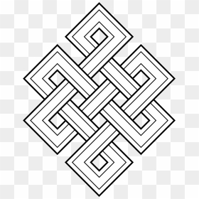 Buddhist Drawing Endless Knot - Buddhism The Endless Knot, HD Png Download - knot png