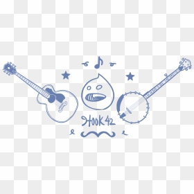Hook 42 Drop In Between A Banjo And Guitar Doodle, HD Png Download - banjo png