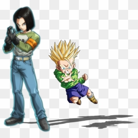 Dragon Ball Fighterz Android 17, HD Png Download - trunks png