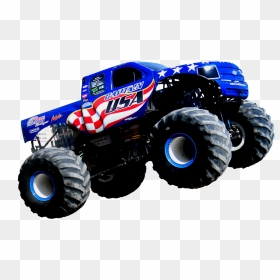 Monster Truck Captain Usa Toys, HD Png Download - vhv