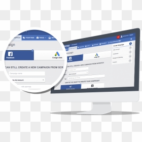 Create Campaign Facebook Adwords - Facebook Campaign Monitor, HD Png Download - follow us on facebook png