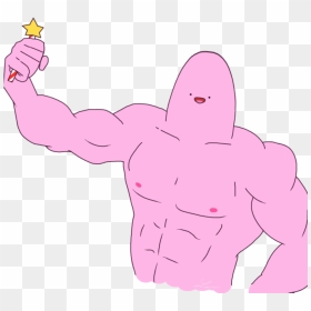 Pink Cartoon Mammal Hand Man Vertebrate Fictional Character - Ditzyflama Kirb, HD Png Download - meme man png