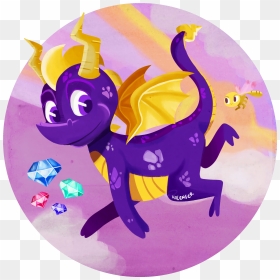 Cute Spyro Fan Art, HD Png Download - spyro png