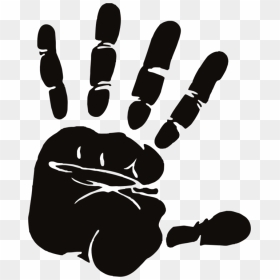 Photography - Hand Palm Silhouette, HD Png Download - thumbprint png