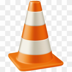 Traffic Cone Transparent Png Clip Art Image - Full Form Of Vlc Media Player, Png Download - caution png