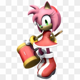 Amy Rose 3d By Fentonxd-d4pgcxh - Amy Rose With Her Hammer, HD Png Download - amy rose png