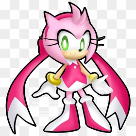 Blueblur1207 21 3 Skyline Amy 3d Test By Masterhands-paper - Sonic Skyline Sonic And Amy, HD Png Download - amy rose png
