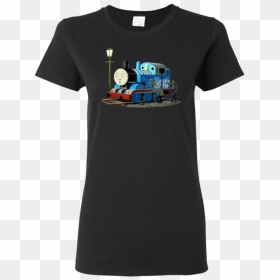 Banksy Thomas The Tank Engine Ladies T Shirt T Shirts - T-shirt, HD Png Download - thomas the tank engine png