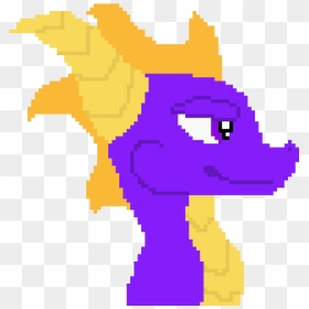 Spyro Pixel Art, HD Png Download - spyro png