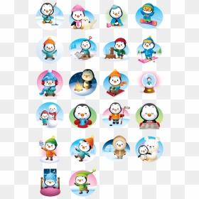 Waddles Winter Facebook Stickers, HD Png Download - wet emoji png